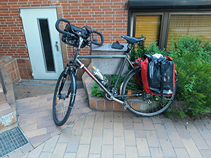 Abfahrt vor unser Tür